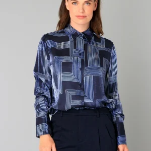 Mönstrad blus från Yesta A005713