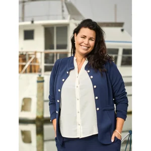 Marinblå kavaj från Zoey 244-0635