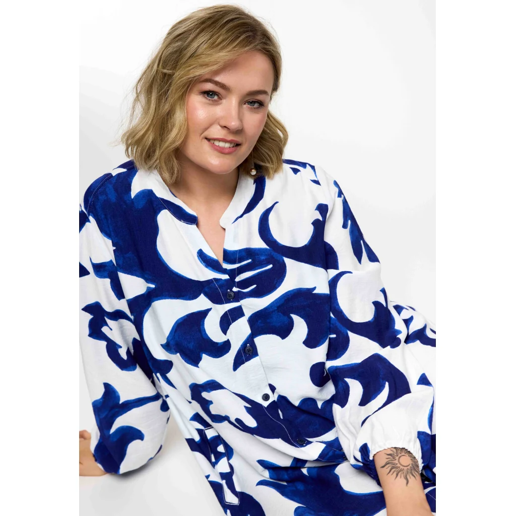 Mönstrad långskjorta/klänning från Gozzip G262013 - Bild 6