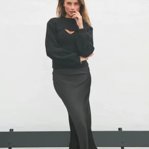 Neo Noir Kjol Vicky Heavy Sateen