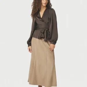 Neo Noir Kjol Raya Faux Suede