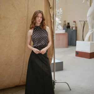 Neo Noir Kjol Raya Faux Leather