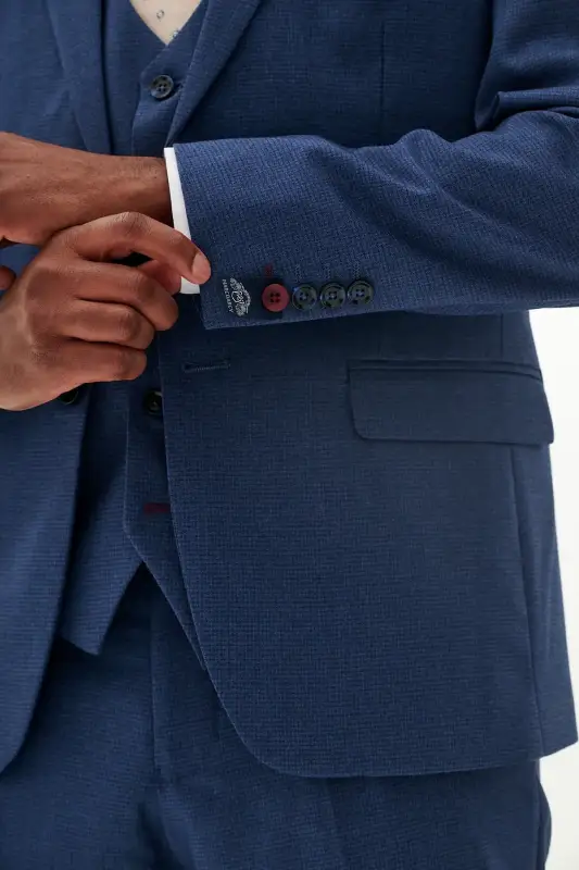 2-delad kostym för herr – Marc Darcy Ashley Marinblå - Bild 4