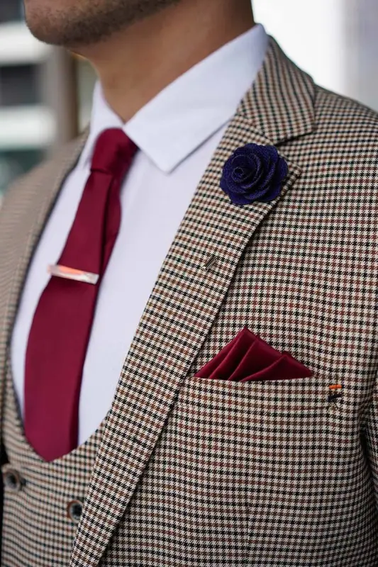 2-delad kostym - rutigt herrkostym - Cavani Elwood 2pc - Bild 5