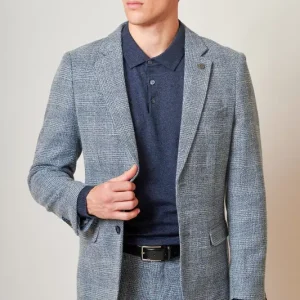 2-delad tweedkostym - Marc Darcy Kris Ljusblå