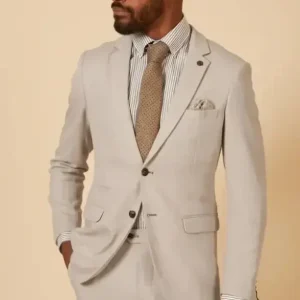 2-delat kostym - Herrkostym i stenfärg - Marc Darcy 2-delat HM5 stenkostym