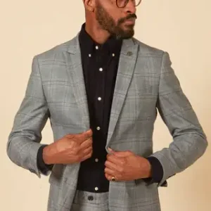 2-delat kostym i rutor - Jerry Grey