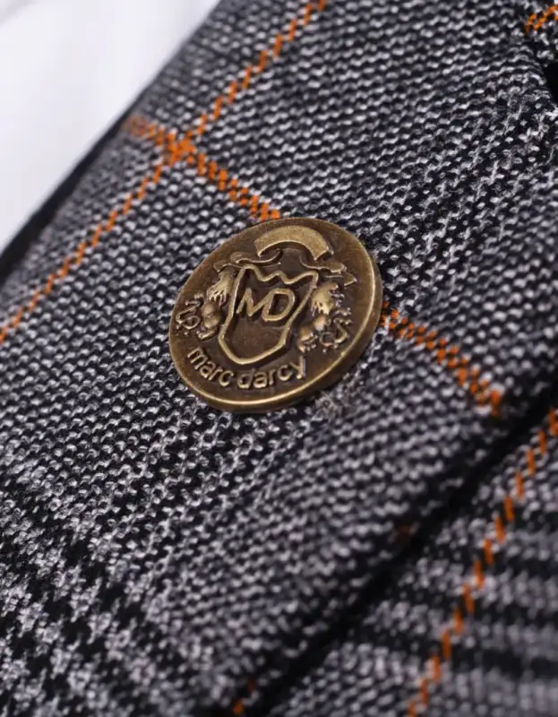 2-delat kostym - rutigt herrkostym - Jenson grått 2pc - Bild 8