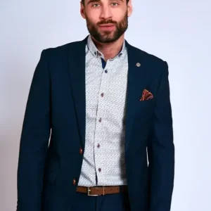2-delat marinblått kostym - Marc Darcy Max Navy Blue 2pc