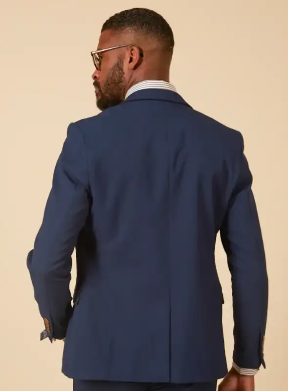 2-delat Royal Blue herrkostym - Marc Darcy Max Royal Blue 2pc - Bild 5