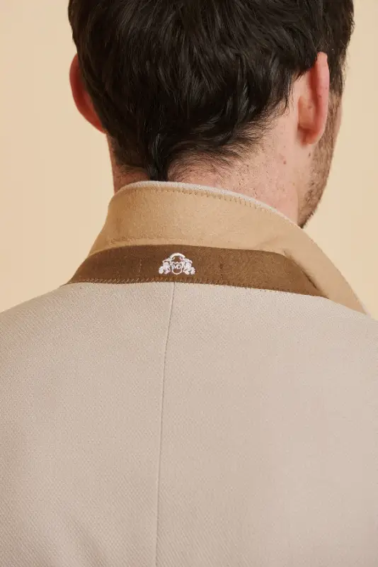 2-deligt pak - Stone Dubbelrijig Herenkostuum - Marc Darcy HM5 Stone suit - Bild 8