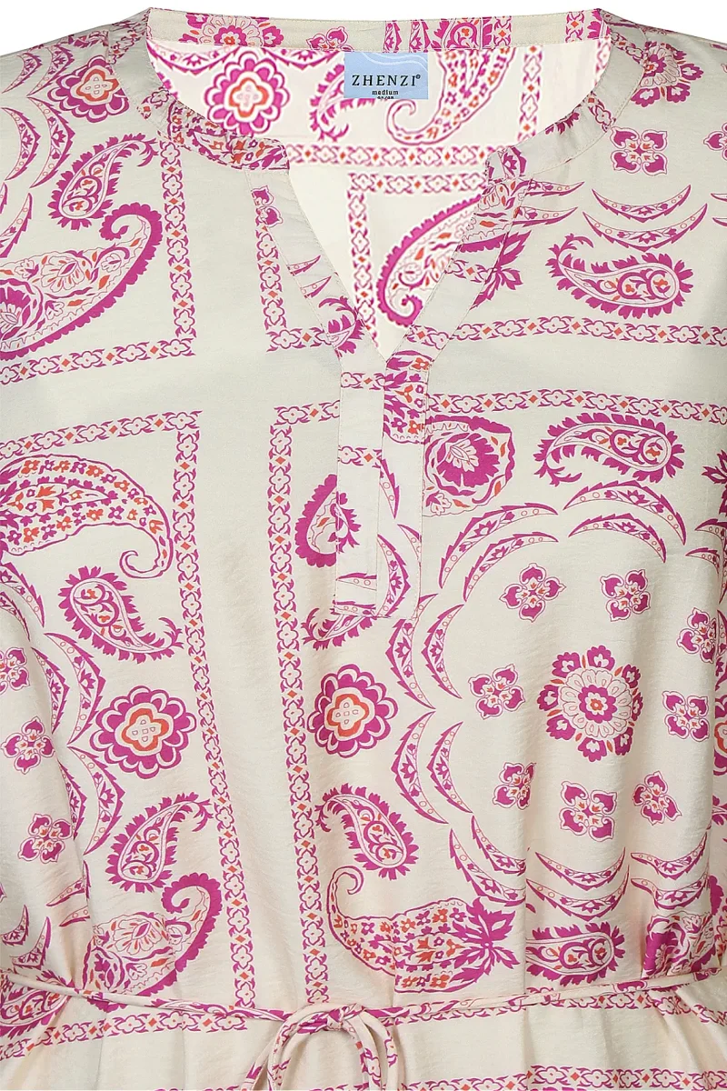 Mönstrad klänning från Zhenzi 201294 - Bild 4