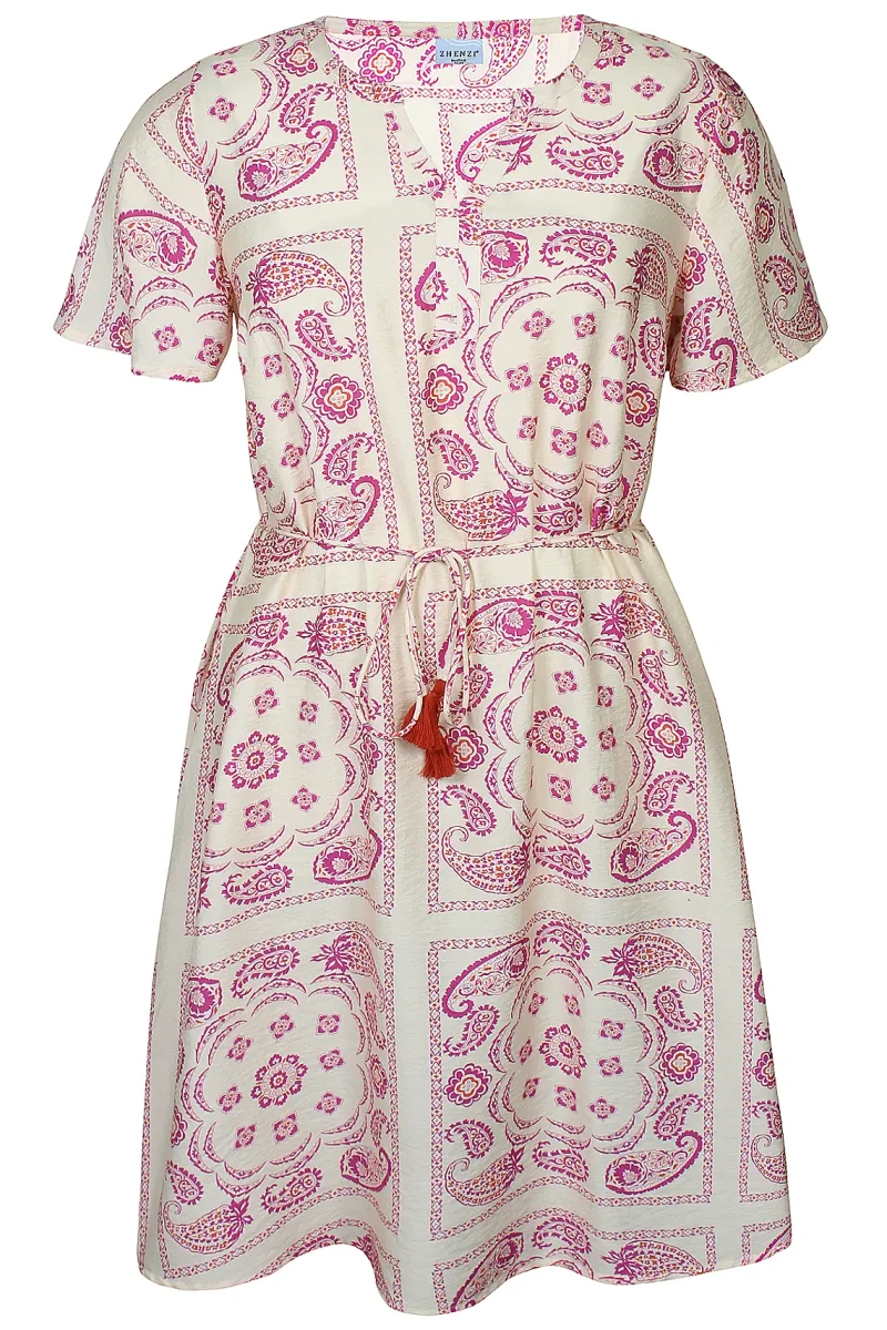 Mönstrad klänning från Zhenzi 201294 - Bild 2