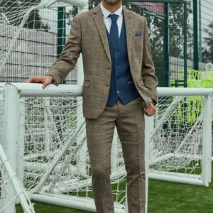 3-delad Herrkostym – Marc Darcy Ted Tan Mix Dion Blå