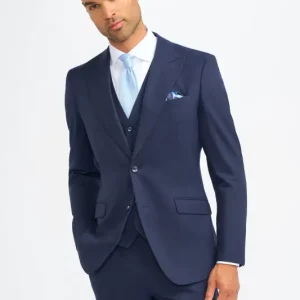 3-delad kostym för herr – Cavani James Marinblå Super 130s Ull