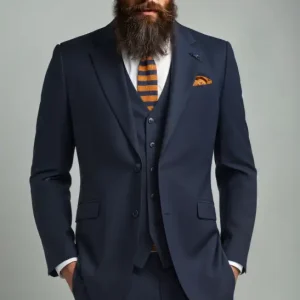 3-delad marinblå herrkostym - Cavani Malibu Marinblå