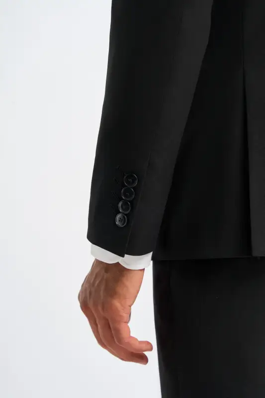 3-delad svart herrkostym - Cavani Malibu Svart - Bild 5