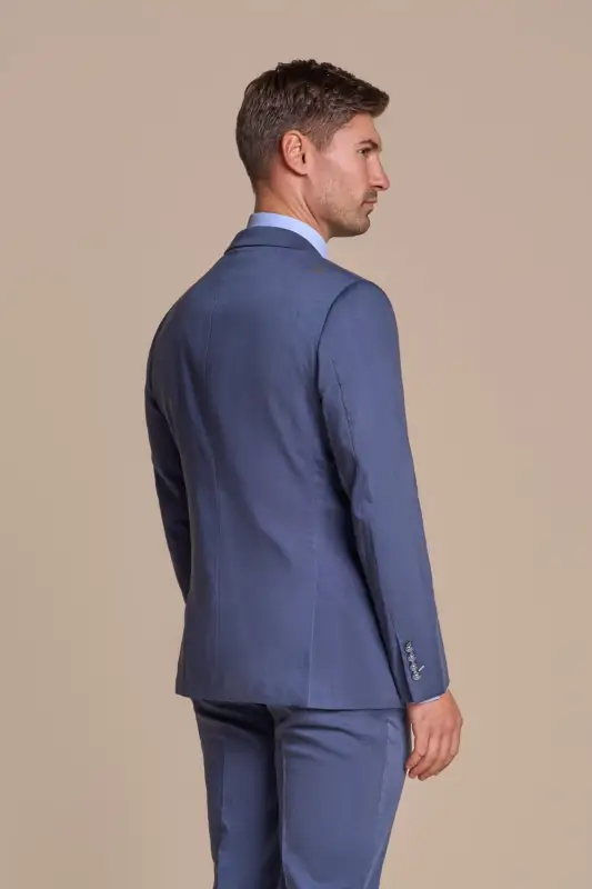 3-delat Blått Herrkostym - Specter Teal - Bild 4