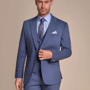 3-delat Blått Herrkostym - Specter Teal