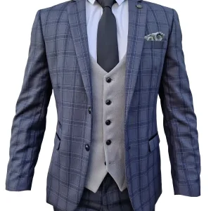 3-delat herrkostym Jose Grey - Mix and Match