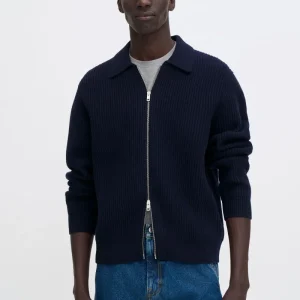 Filippa K Cardigan Ribbed Wool Zip
