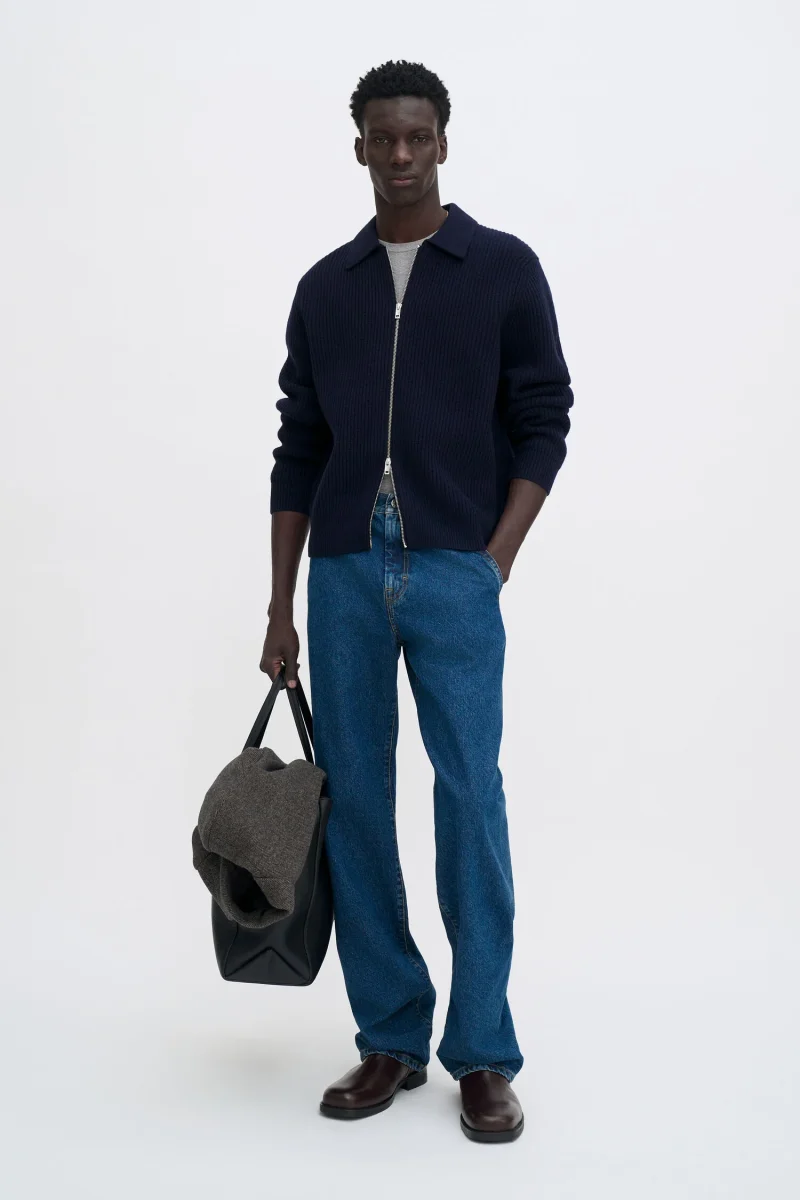 Filippa K Cardigan Ribbed Wool Zip - Bild 3