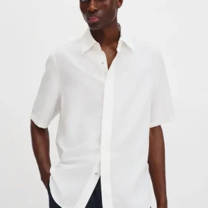 Filippa K Skjorta Cotton Linen Short Sleeve