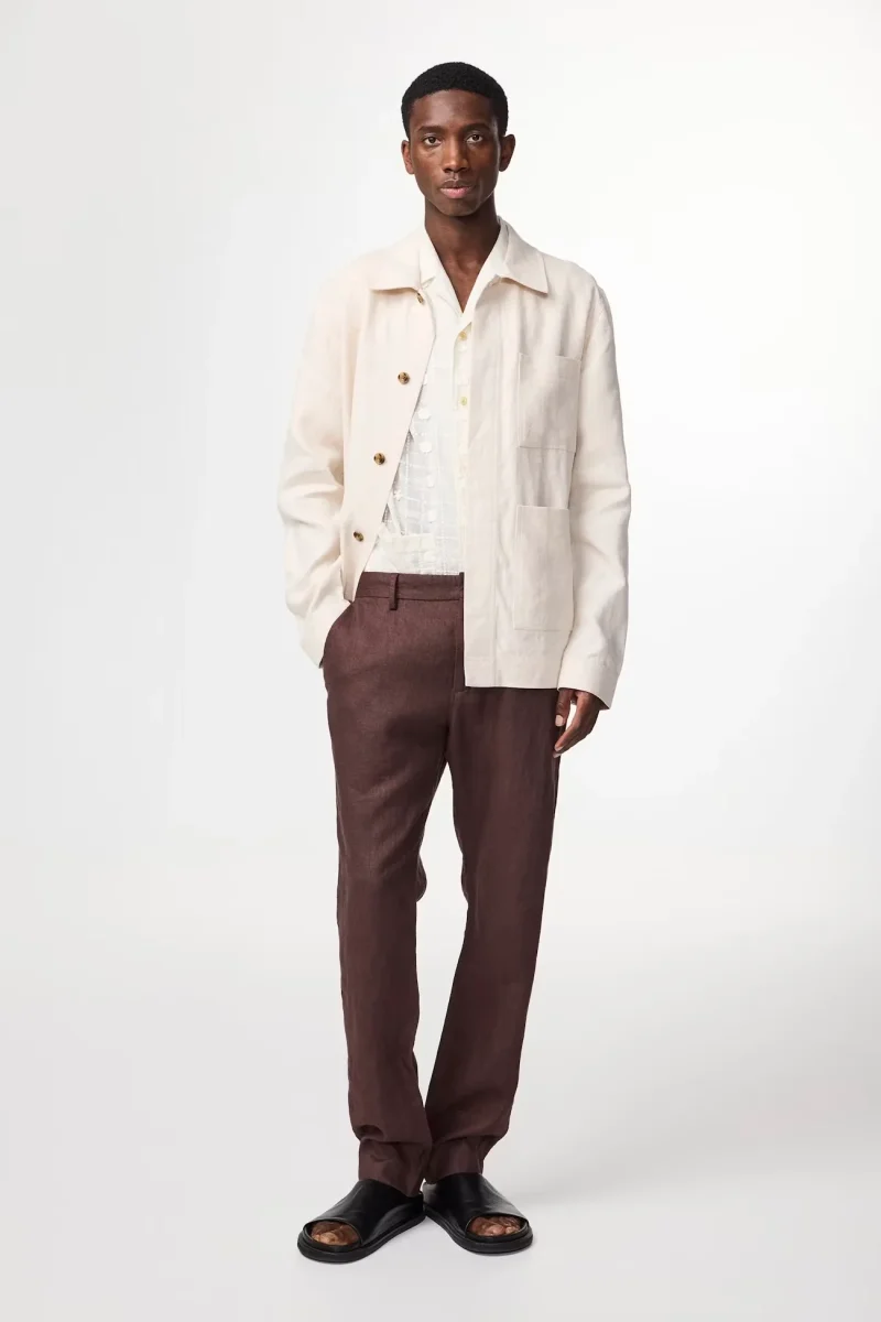 NN07 Byxor Theo Linen 1454