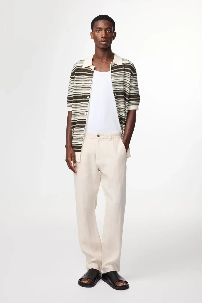 NN07 Byxor Theo Linen 1454