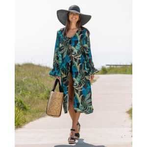 Mönstrad Kimono från Trofe 76132