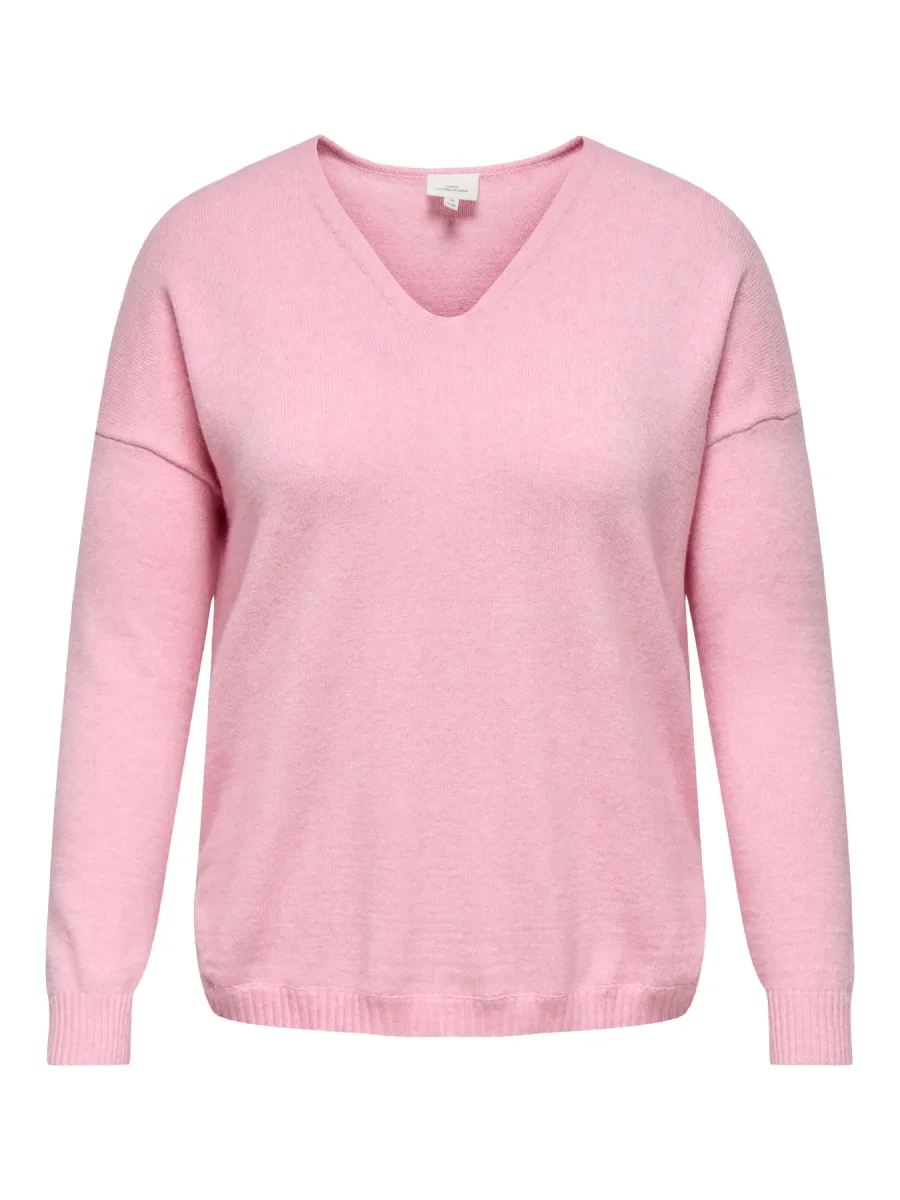 Rosa stickad tröja från Carmakoma 15267202 - Bild 7