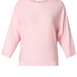 Rosa stickad tröja från YEST Curve A006101