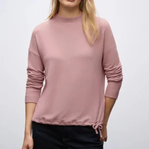 Mjuk polotröja, puderrosa