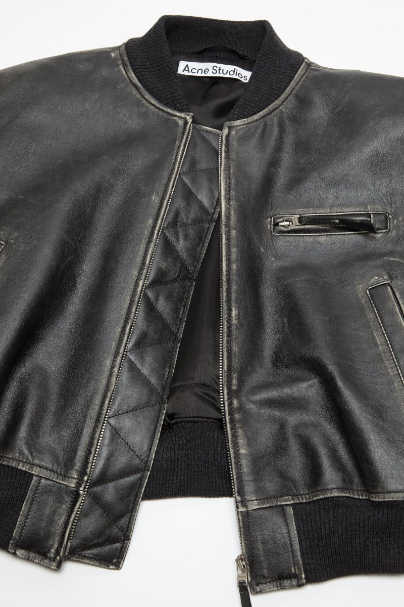 Acne Studios Jacka Leather Bomber - Bild 7