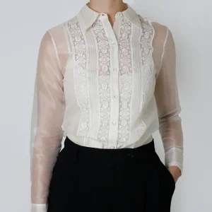 Amani Silkeorganza Blus