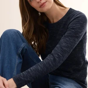 Tröja med struktur , universal blue melange