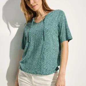 Mönstrad topp, tre färger