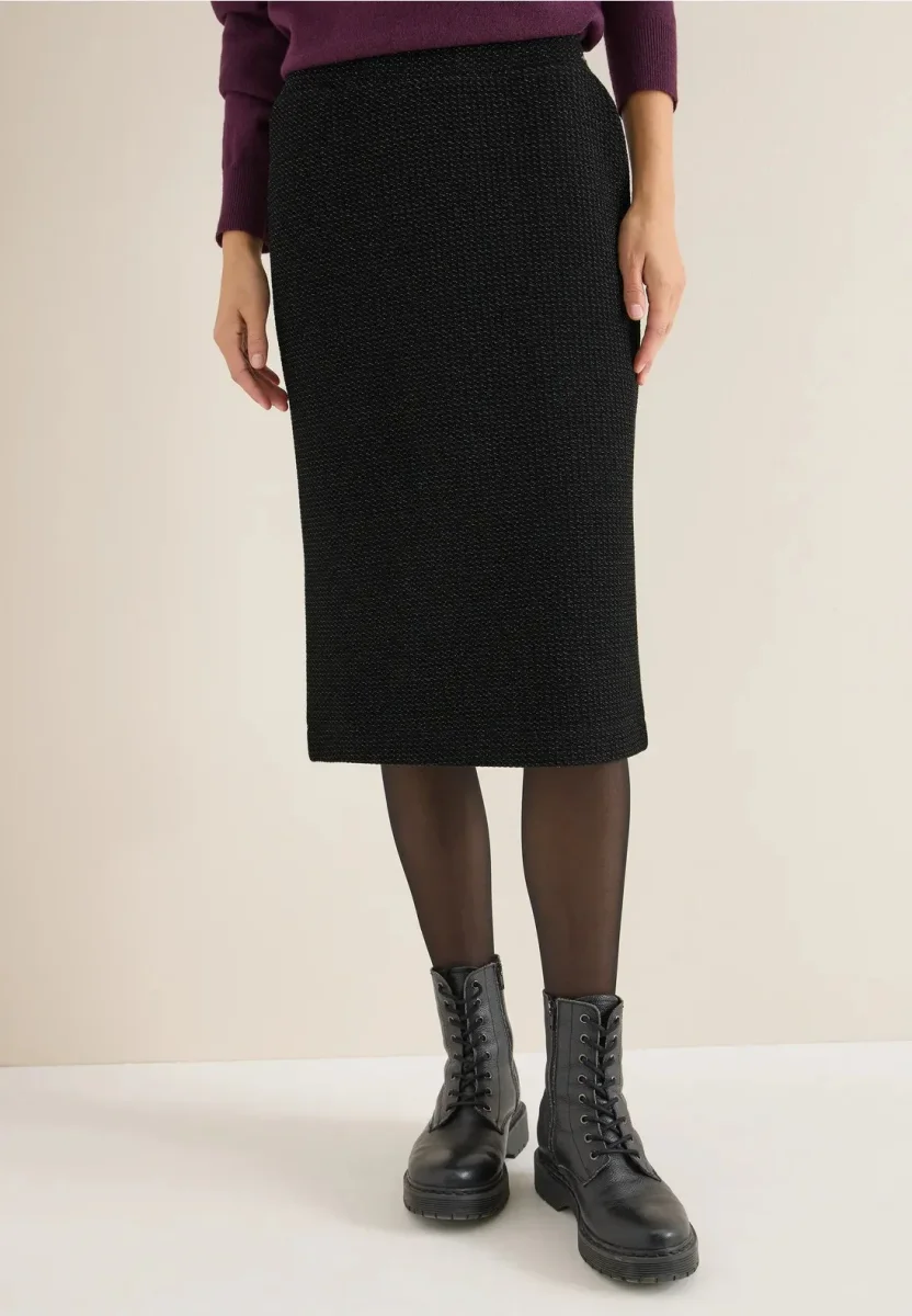 Midikjol i satin från Cecil - Bild 3