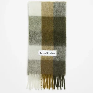 Acne Studios Halsduk Mohair Checked Scarf