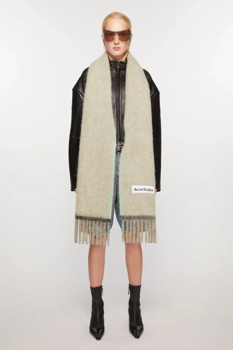 Acne Studios Halsduk Wool Mohair Scarf Narrow