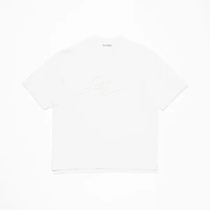 Acne Studios T-shirt Unisex Exford U Pique Tourist Logo