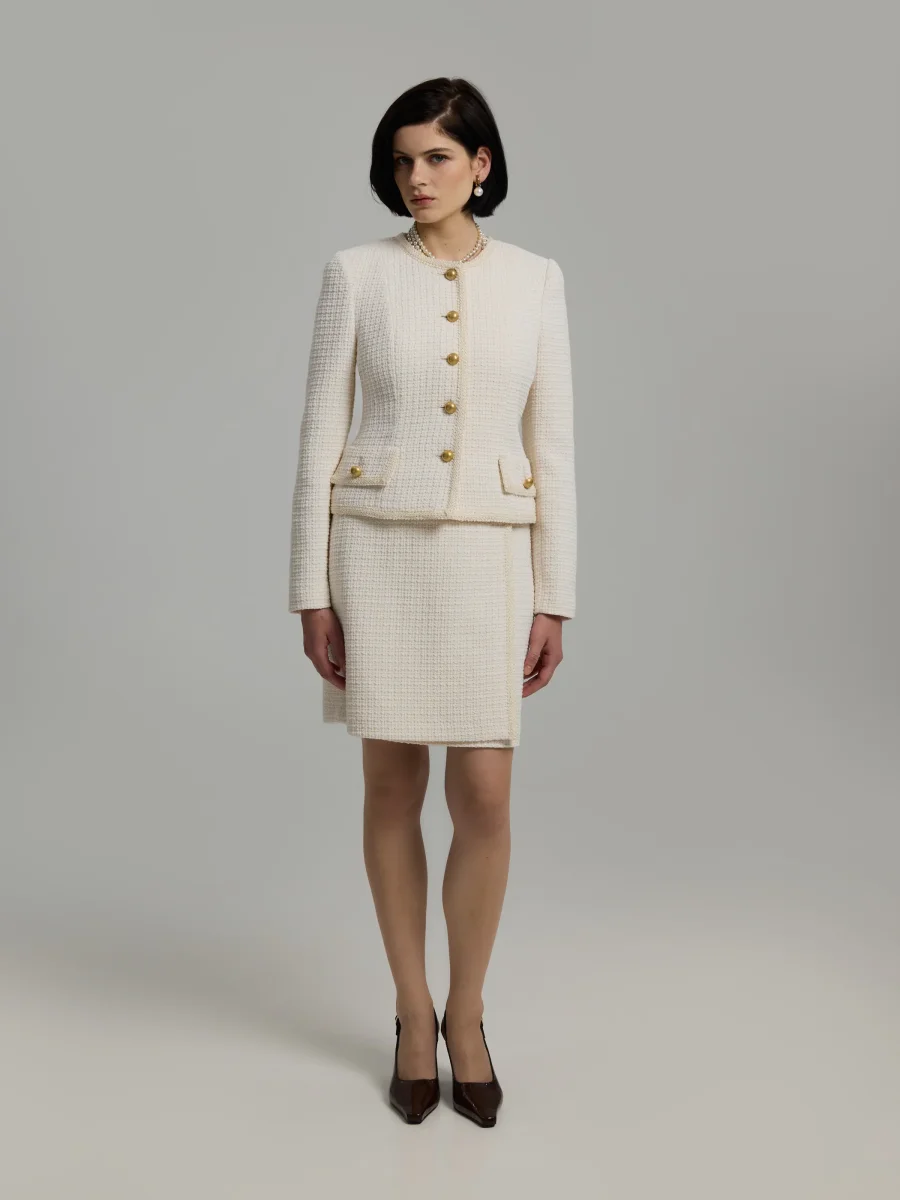 Celia 50 Bouclé Skirt