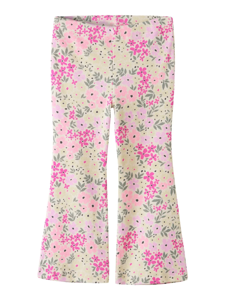 Blommig utsvängd Leggings