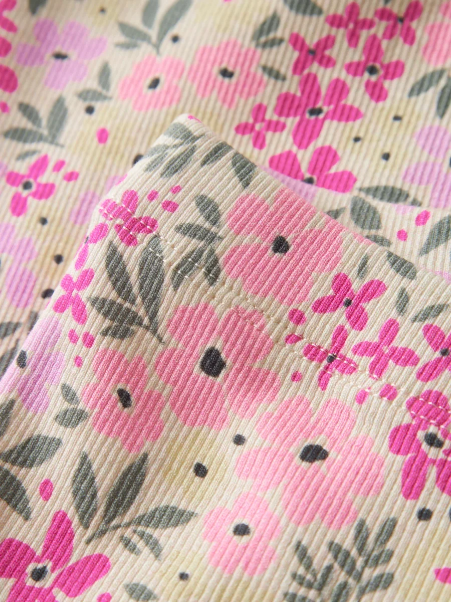 Blommig utsvängd Leggings - Bild 4