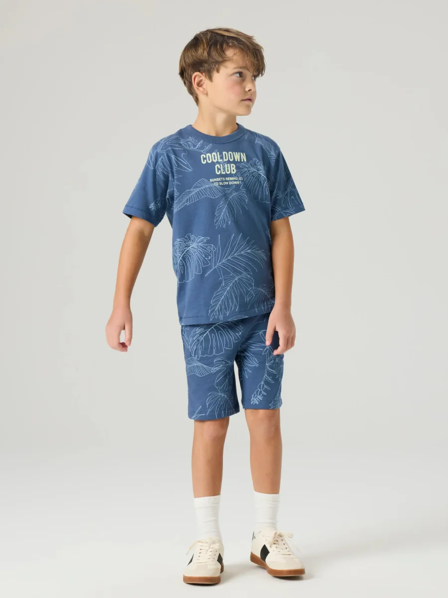 Mönstrad Sweat Shorts - Bild 5