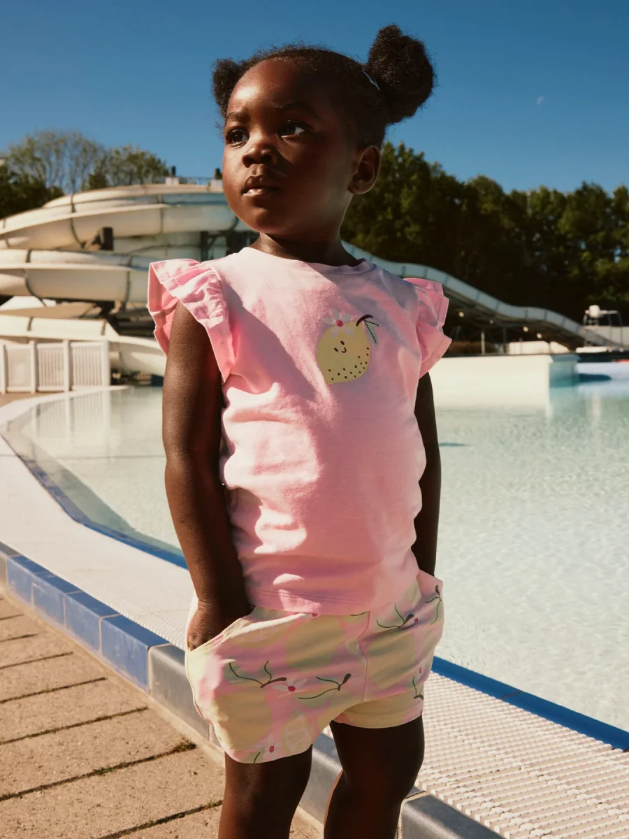 Mönstrad Citron Shorts - Bild 4