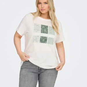T-shirt med grönt tryck från Carmakoma 15353271