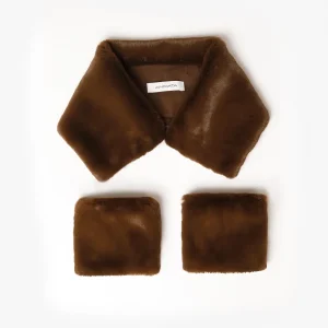 Gianina Faux-Fur Accessory Set