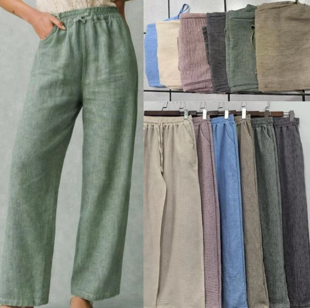 Skön och ledig byxa med resår från Chica London - Bild 3