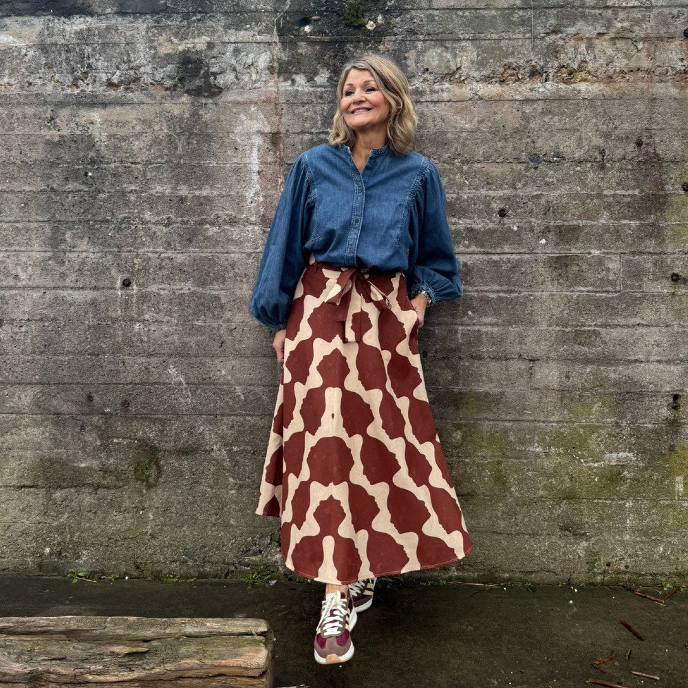 Emilia kjol i Lisa Bengtssons tyg Leila - Bild 8